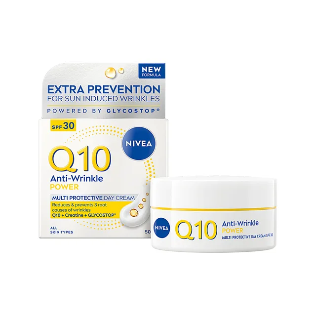 NIVEA Q10 Power Zpevňující denní krém proti vráskám OF 30 50 ml