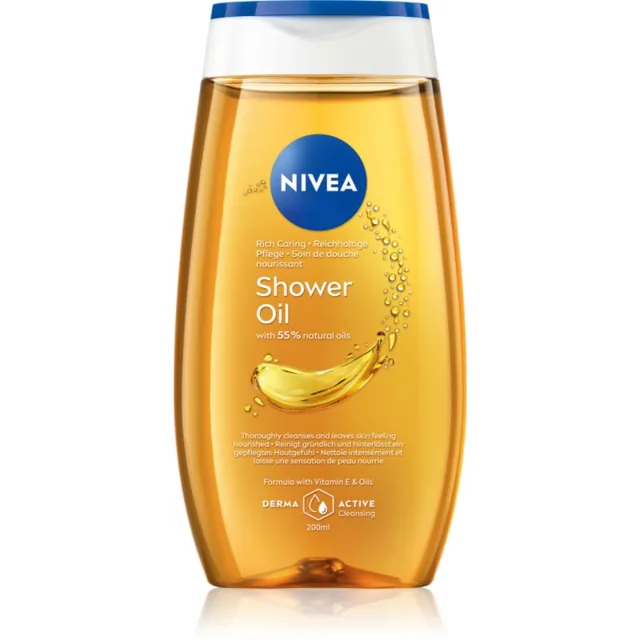NIVEA Rich Care pečující sprchový olej 200 ml