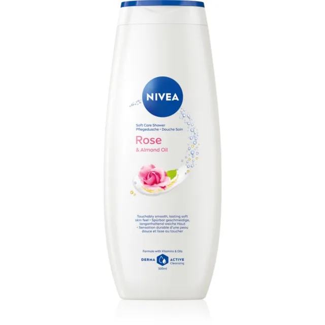 NIVEA Rose & Almond Oil sprchový gel 500 ml