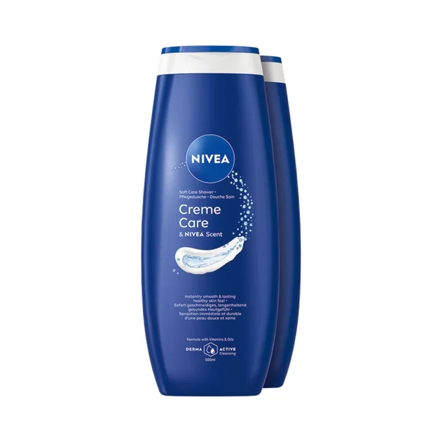 Nivea Sprchový gel Creme Care 2 x 500 ml