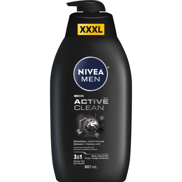 Nivea Sprchový gel pro muže Active Clean 887 ml