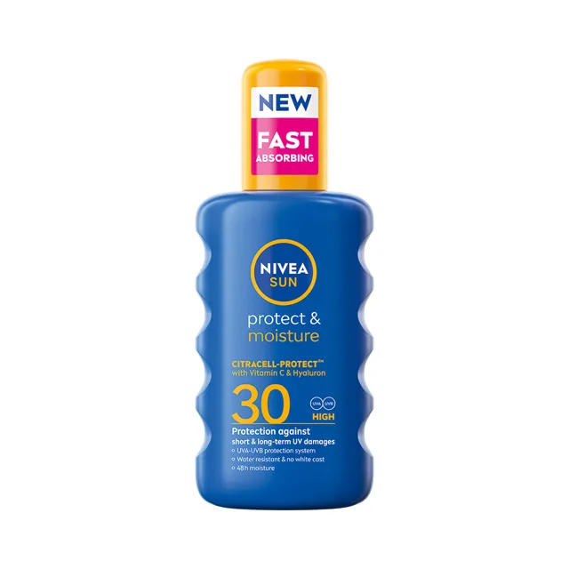 Nivea SUN Hydratační sprej na opalování OF30 200 ml