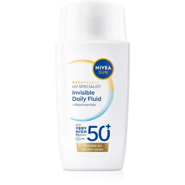 NIVEA SUN Invisible Daily Fluid lehký ochranný fluid SPF 50+ 40 ml