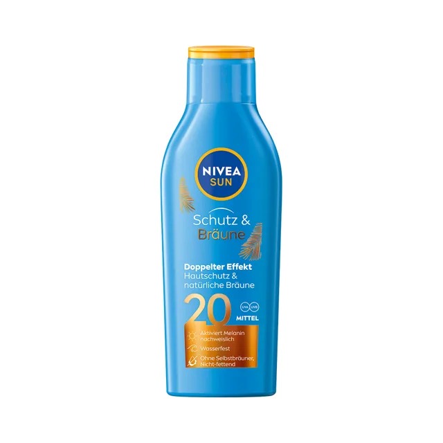 Nivea SUN Protect & Bronze OF20 mléko na opalování podporující zhnědnutí 200 ml