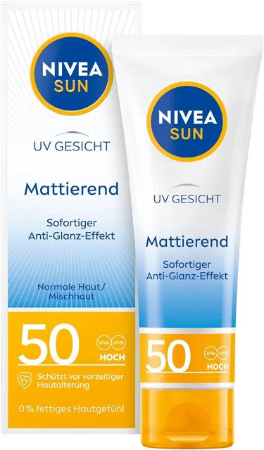 Nivea Sun UV matující opalovací krém na obličej, SPF50, 50ml
