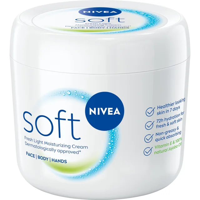 Nivea Svěží hydratační krém Soft (Refreshingly Soft Moisturizing Cream) 500 ml