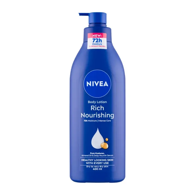 NIVEA Výživné tělové mléko Body Milk Rich Nourishing 400 ml 400 ml