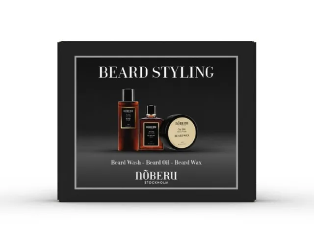 Noberu Beard Styling sada na vousy olej na vousy 30 ml + šampon na vousy 130 ml + balzám na vousy 50 ml dárková sada