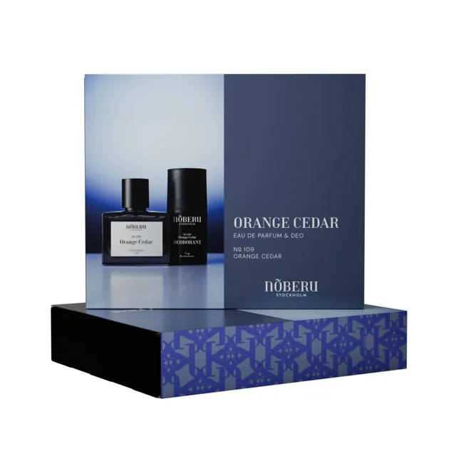 Noberu Orange Cedar dárková sada parfémovaná voda pánská 50 ml + deodorant roll-on 75 ml dárková sada