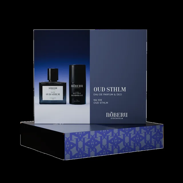 Noberu Oud Sthlm dárková sada parfémovaná voda pánská 50 ml + deodorant roll-on 75 ml dárková sada