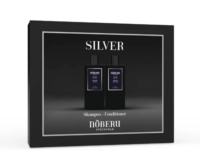 Noberu Silver šampon na vlasy 250 ml + kondicionér 250 ml dárková sada
