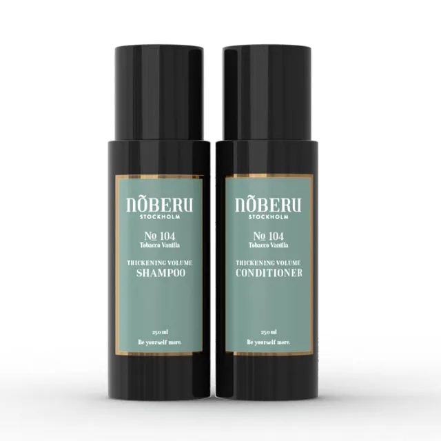 Noberu Tobacco Vanilla sada šamponu a kondicionéru na objem vlasů 50 ml