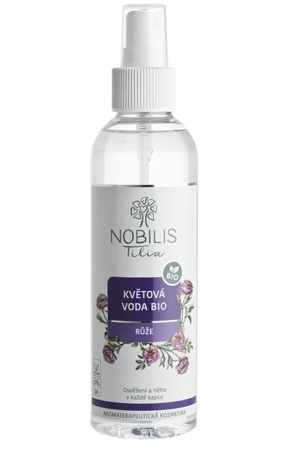 Nobilis Tilia Květová voda BIO Růže, 200 ml