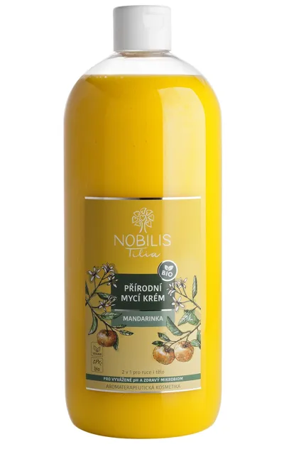Nobilis Tilia Přírodní mycí krém Mandarinka 1000 ml