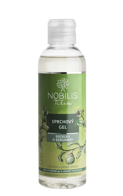 Nobilis Tilia Sprchový gel Bazalka a bergamot 200 ml