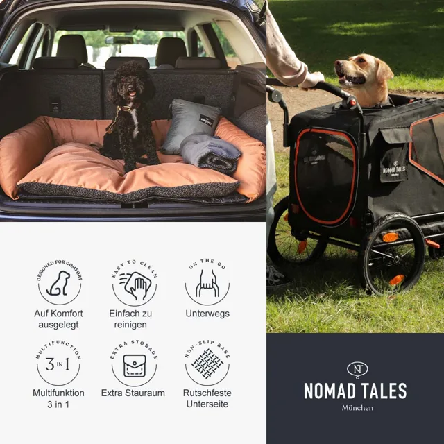Nomad Tales autosedačka Calma 2-v-1 - D 53 x Š 47 x V 26/42 cm