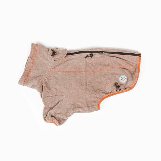 Nomad Tales Blush kabát pro psy flísový karamelový - délka zad cca 60 cm