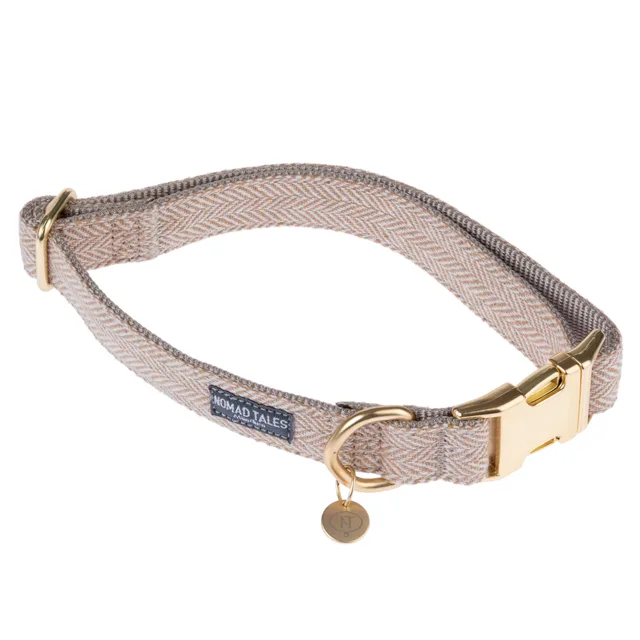 Nomad Tales Calma obojek sand - velikost M: obvod krku 34 - 55 cm, Š 20 mm