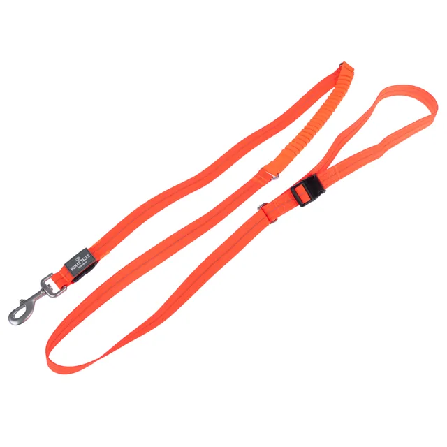 Nomad Tales Spirit USB LED běžecké vodítko oranžové - délka 180 - 250 cm, šířka 25 mm