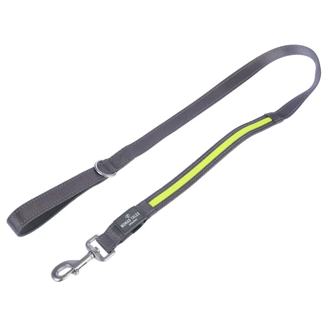 Nomad Tales Spirit USB LED vodítko neonově žluté a šedé - délka 120 cm, šířka 25 mm