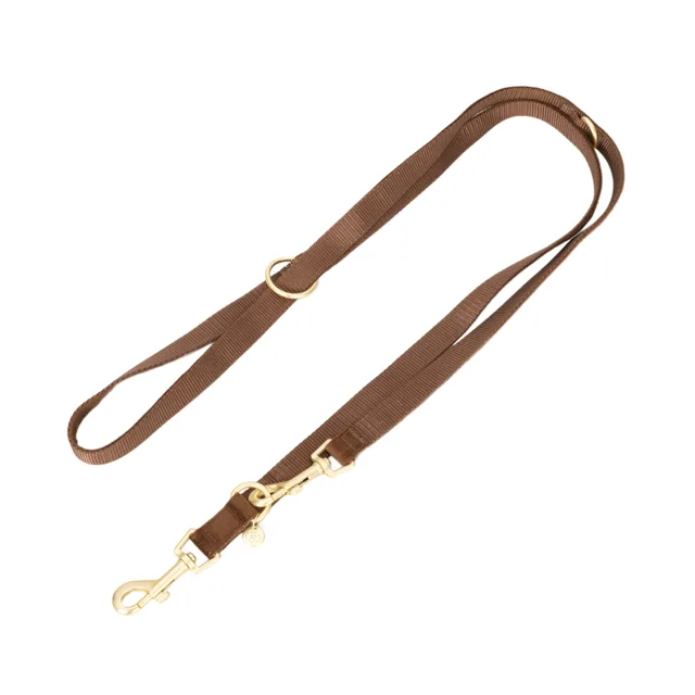 Nomad Tales vodítko pro psy Blush Limited Edition, mocha - 200 cm dlouhý