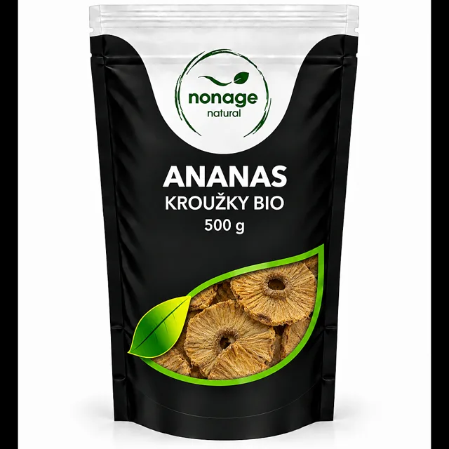 NONAGE Ananas kroužky sušené natural 500 g