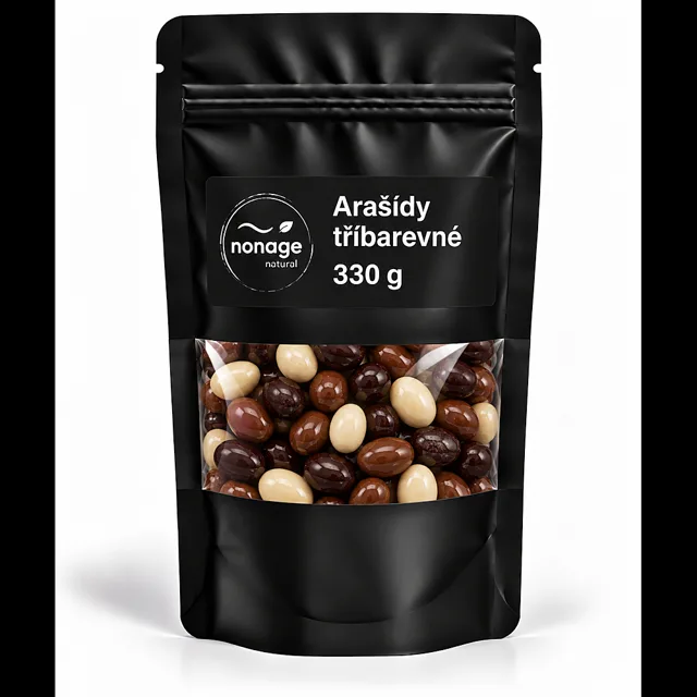 NONAGE Arašídy tříbarevné 330 g