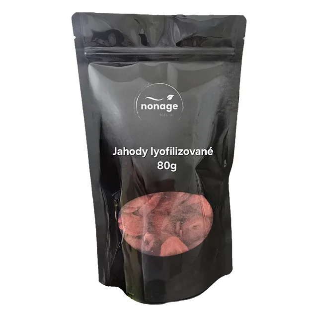 NONAGE Jahody plátky lyofilizované 80 g