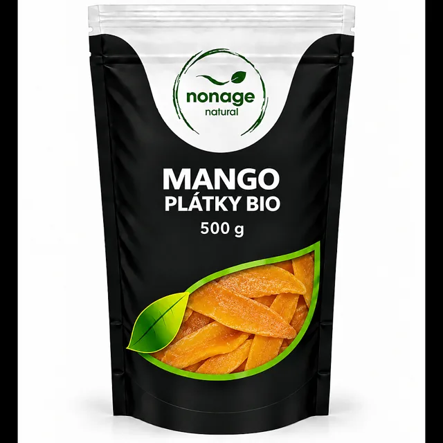 NONAGE Mango plátky sušené natural BIO 500 g