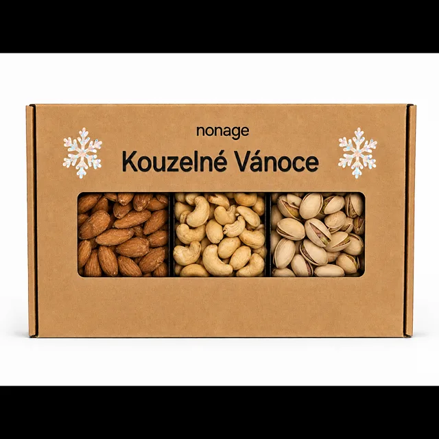 NONAGE Vánoční set solené ořechy 300 g