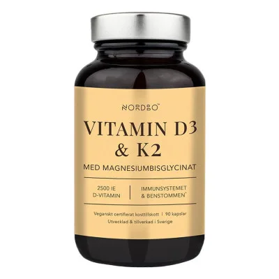 Nordbo Vitamin D3 a K2 90 kapslí
