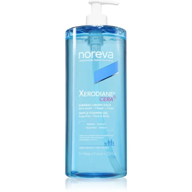Noreva Xerodiane® Cera Gentle Foaming gel jemný čisticí gel pro suchou a citlivou pokožku 1000 ml