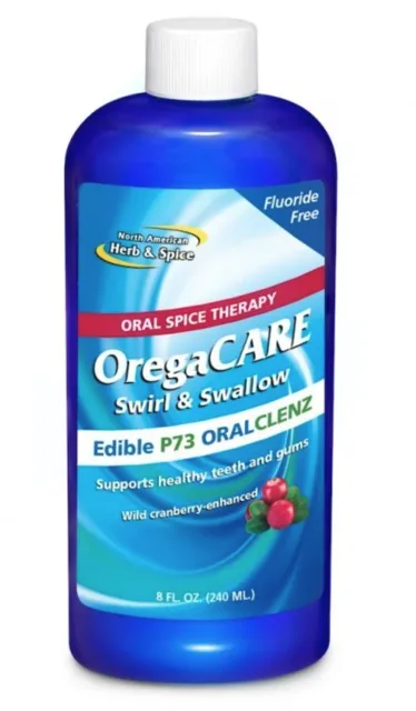 North American Herb @ Spice OregaCare, bylinná ústní voda s brusinkami, mátou a oreganem