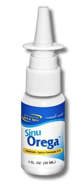 North American Herb & Spice Sinu Orega Nasal Mist, přírodní sprej do nosu, 60 ml