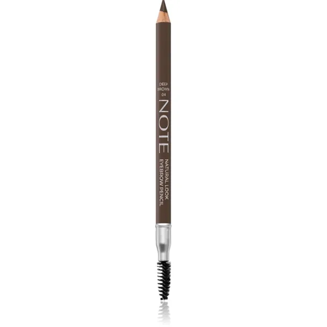 Note Cosmetique Natural Look tužka na obočí s kartáčkem 04 Deep Brown 1,08 g