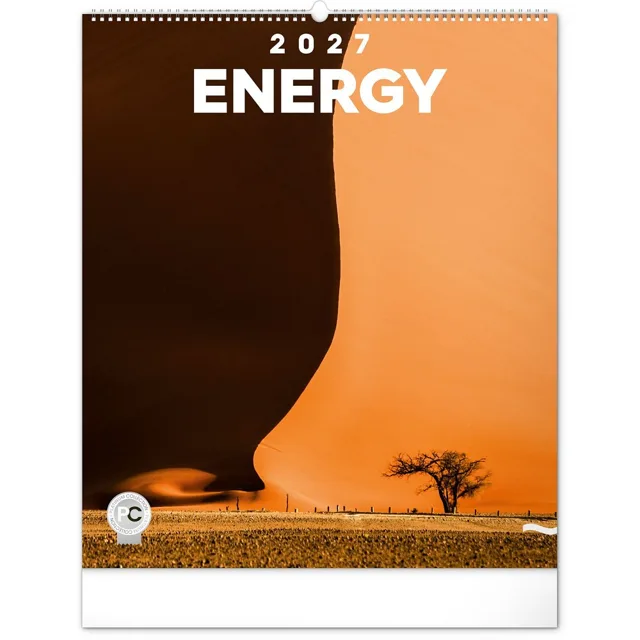 NOTIQUE Nástěnný kalendář Energie 2027 48 × 56 cm