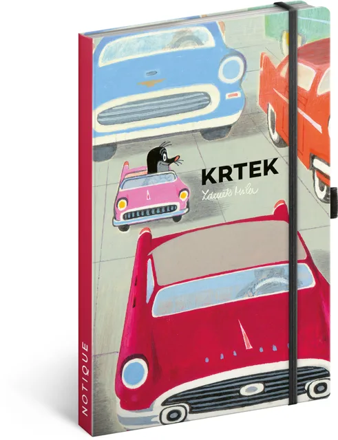 NOTIQUE Notes Krtek a autíčko, linkovaný, 13 x 21 cm 13 × 21 cm