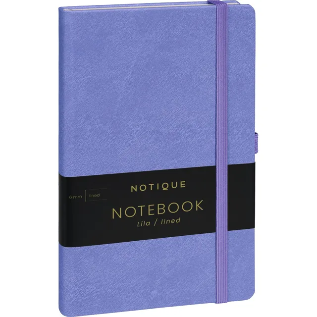 NOTIQUE Notes Lila, linkovaný 13 × 21 cm