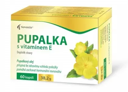 Noventis Pupalka s Vitamínem E 60 kapslí