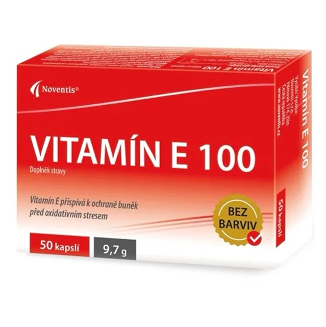 NOVENTIS Vitamín E 100 50 kapslí
