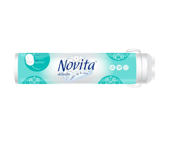 Novita Delicate Bavlněné odličovací tampony 120 ks