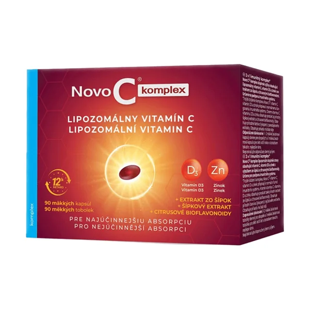 NOVO C komplex Lipozomální vitamín C měkké 90 tobolek