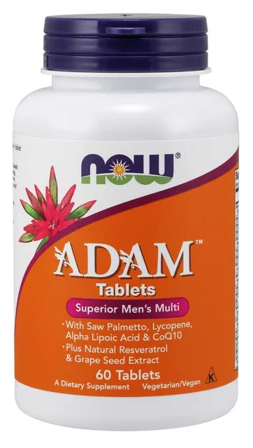 NOW Adam, Multivitamin pro muže, 60 tablet