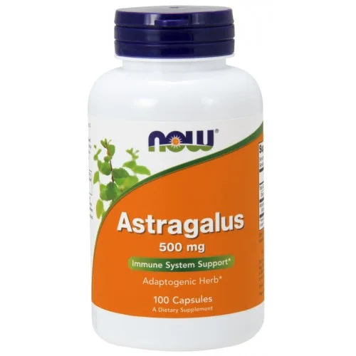 NOW Astragalus (Kozinec), 500 mg, 100 kapslí