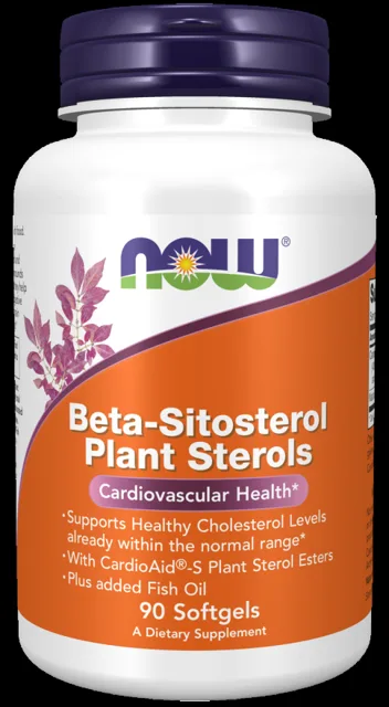 NOW Beta-Sitosterol Plant Sterols, 90 softgelových kapslí