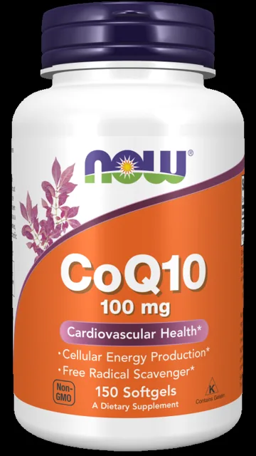 NOW CoQ10 (koenzym Q10) 100 mg, 150 kapslí