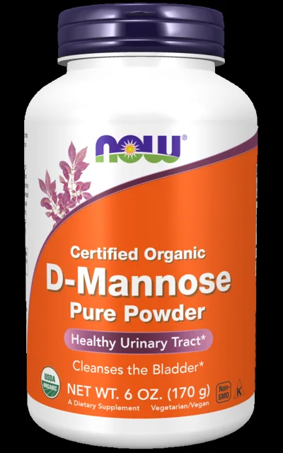NOW D-Manóza, 170 g, čistý prášek