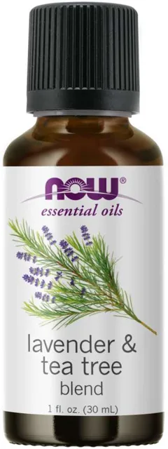 NOW Essential Oil, Lavender & Tea Tree Oil (éterický olej levandule + tea tree), 30 ml