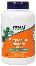 Now Foods Magnesium Malate hořčík malát 1000 mg 180 tablet