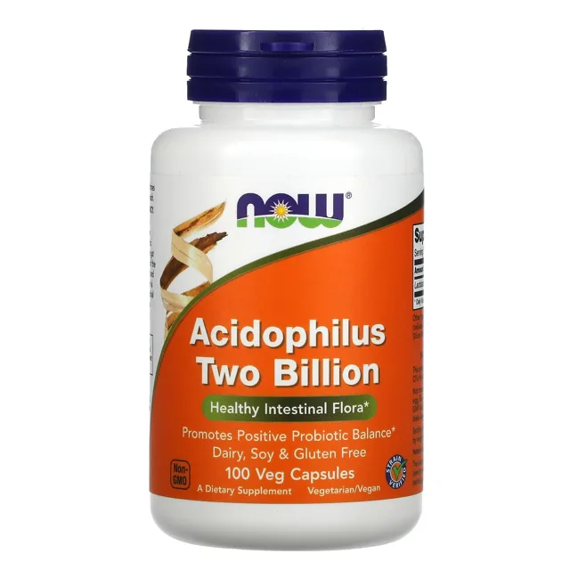 Now® Foods NOW Acidophilus Two Billion, 100 rostlinných kapslí